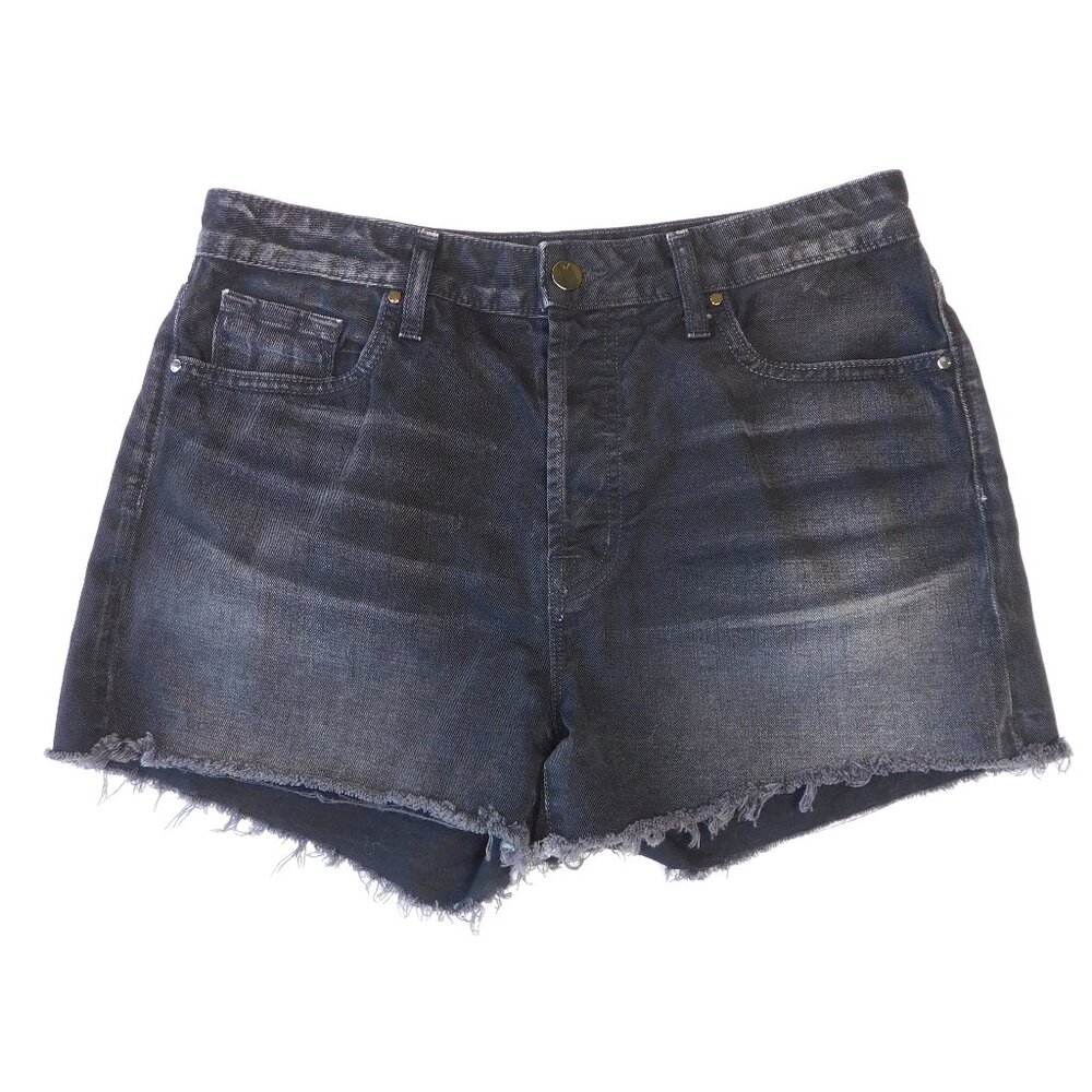 J Brand Gracie Denim Shorts | Black/Gray | High Rise | Button Fly |  EUC | 27